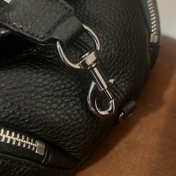 Black Leather Rebecca Minkoff Backpack - Picture 15 of 15